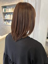 キャアリー(Caary) 福山市Caary艶髪ナチュラルストレート髪質改善ブラウンカラー