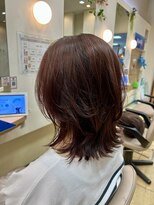 ブルースカイ 二俣川ドンキホーテ店(Blue-Sky)&nbsp;秋のレッドブラウンカラー×レイヤーカット