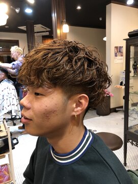 バーバー アカダマ キムタク風パーマ