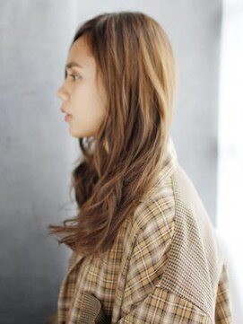 ヘアメイク ナル(hair make nalu) かきあげバングのリバースカールスタイル