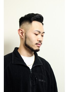 レンゲン(LENGEN) 七三オールバックかき上げヘアコンマヘア５５