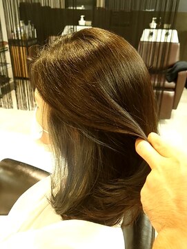 アフィックス ヘア 水天宮前店(affix hair) セクションカラー×アッシュグレージュ