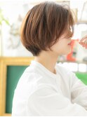 ■透明感アシンメトリー大人ショートボブ214★戸頭20代30代40代
