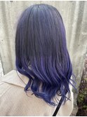 バレイヤージュ×パープル