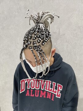 イト(ito) 特殊ヘアブレイズ毛先ばつ切りマンバンスタイル～糸ito～HIRO