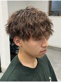 ツイストスパイラルパーマツイストパーマメンズマッシュパーマ