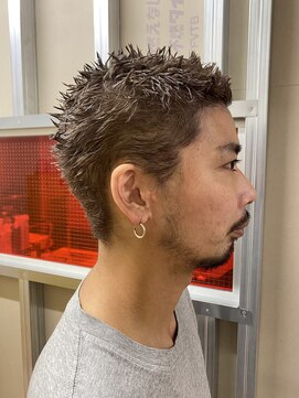 メリケンバーバーショップ トーキョー(MERICAN BARBERSHOP TYO) ハイライト/マッシュパーマ/ウルフ/アッシュブラック11