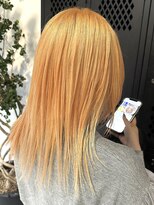 ヲタク(wotaku.) ペールオレンジカラーハイトーンダブルカラーレイヤーウルフ