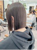 小顔タッセルボブ×美髪[ぱつっとボブ/縮毛矯正/横浜韓国]