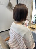 ボブ/ストレートパーマ