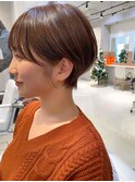 ショートカット×ひし形ショートボブ×前髪あり20代30代40代　a