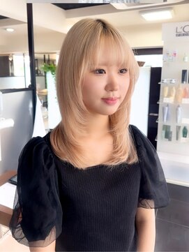 プログレス たつのこまち龍ケ崎モール店(PROGRESS) 韓国風レイヤーブロンドベージュ/20代30代40代