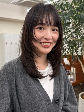 ガーランドギンザ(Garland Ginza) 小顔カット　ミディアムレイヤー　フェイスレイヤー