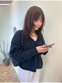 ロングレイヤー＋マロンブラウン