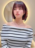 川村利幸/京都ボブ/グレージュ/似合わカット