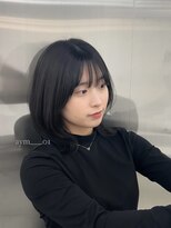 ウルスバイバレット 銀座(Urus by VALETTE)&nbsp;韓国ボブレイヤーカット×透け感グレージュ