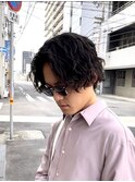 メンズミディアムパーマ