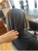 外国人風ハイライトヘア 大人の艶髪髪質改善TR