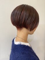 モリオ フロム ロンドン 成増店&nbsp;【morio成増/一戸】刈り上げミニボブチェリーレッド