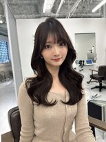 ハピネス 梅田茶屋町店(HAPPINESS)&nbsp;韓国ヘア/レイヤー/顔周りカット/ブリーチなし/ブラウンベージュ