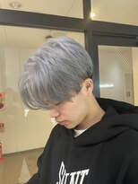 ナンバー 竪町(number+)&nbsp;透明感抜群♪ダブルカラーブリーチハイトーンホワイトブルー