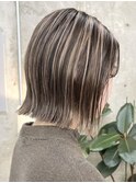 栄タッセルボブくびれ透明感ヘア
