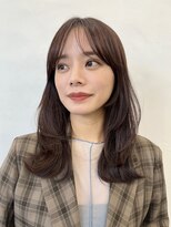 ガーデントウキョウ(GARDEN Tokyo)&nbsp;ミディアムレイヤー/ココアベージュ/小顔カット/シースルー