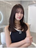 ミディアムレイヤー*ワンカールで可愛いヘア○伊藤
