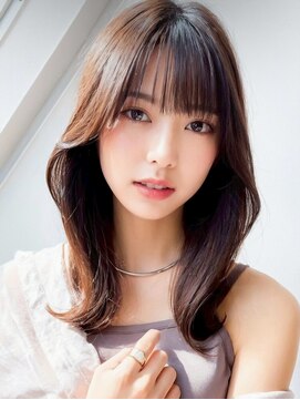 アース 大曽根店(HAIR&MAKE EARTH) 20代30代◎冬の暗めカラー×くびれレイヤーカットで小顔美人