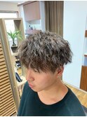 波巻きパーマ