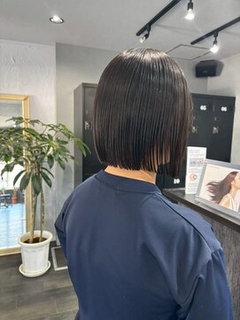 ベル バイ マグ 諏訪店(belle by Mag) 冬の韓国風◎切りっぱなしボブ×タッセルカット