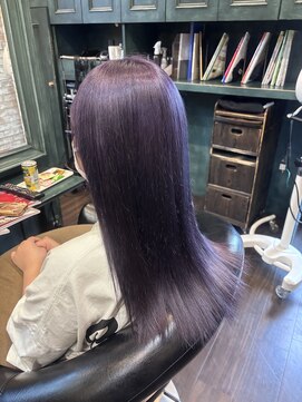 モナン 海老名(Monan) ラベンダーカラー ロングヘア ブリーチあり