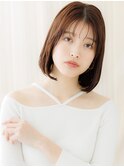 モカブラウンブリーチなし切りっぱなしボブレイヤー30代越谷bs3