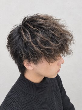 メンズ レオ 南森町店(men's LEO) 「シャドウパーマ×ウルフカット」