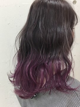 ブルーフェーセス 表参道(blue faces) 『bluefaces』 ラベンダーグレー×パープルグラデーション