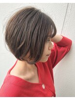 柔らかボブ×ブリーチなし