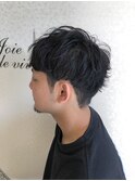 パーマ風刈り上げマッシュ★