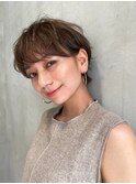 Chlom☆新宿 ハイライトベージュイルミナカラーハンサムショート