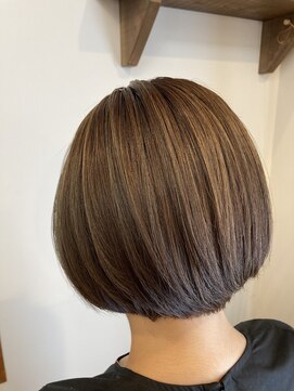 美容室 レア(lea) 簡単スタイリング愛されボブ☆アッシュグレージュワンカールボブ