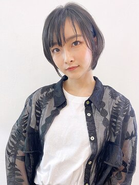 アイティーバイアルバム 下北沢店(IT by ALBUM) ふんわりショート_くびれヘアツートンカラーアースカラー_7771