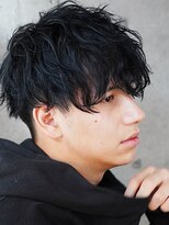 フィフス 原宿(fifth)&nbsp;メンズツーブロックマッシュ束感ショート波巻きスパイラルパーマ