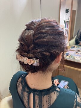 ユッカ エコル 塚口(YUCCA ekolu) 【ekolu ANNA】パーティーセット/編み込みアップ/ニュアンスヘア