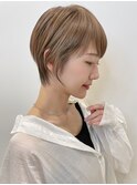 マッシュショート マロンベージュ エモージュ t1103