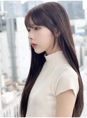 ハッシュカット/フルバング/似合わせカット/レッドブラウン/銀座