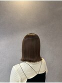 外ハネボブ/アッシュベージュカラー