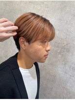 ヘアーワークス ボナ(HAIR WORKS bona.) シースルーセンターパート ハイライト ケアブリーチ