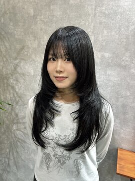 シールドヘアー 沖縄 新都心(C'LD Hair) ザクザクレイヤー×ダークグレージュ