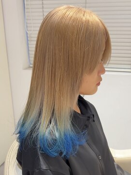 サロンドジョー(salon de joe) ケアブリーチダブルカラーインナーカラーハイトーン髪質改善