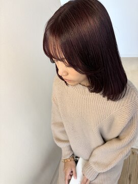 ココルアナ(coco luana) レイヤー/ボルドー/ケアブリーチ/髪質改善/ハイトーン/学割