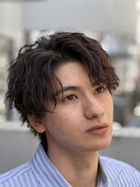 フィフス 仙台(fifth)&nbsp;ニュアンスパーマ毛流れセンターパートウルフフェザーパーマ